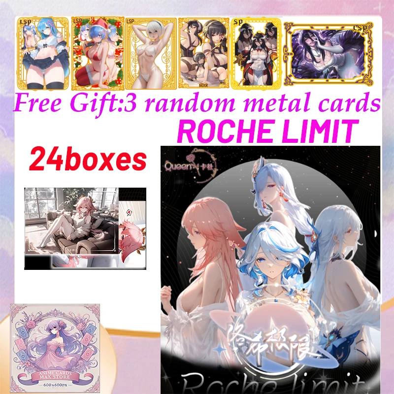 

Wholesale 24boxes ROCHE LIMIT A5 Size Goddess Collection Card Hobby Game Waifu Box Doujin Booster Box Spicy Art Card Toy Gifts