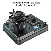 TOYAN FS-S100AT Four-stroke Gasoline Engine Model Metal-based Engine Model Can Be Collected Toy Gift One-button Start