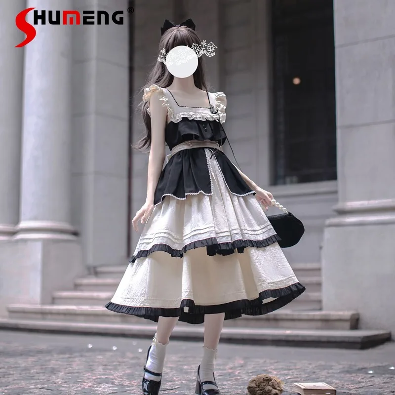 

2024 Summer New Rojita Style Women's Clothing Elegant Sleeveless Vest Cake Dress Sweet Cute Slimming Sling Vestidos De Mujer