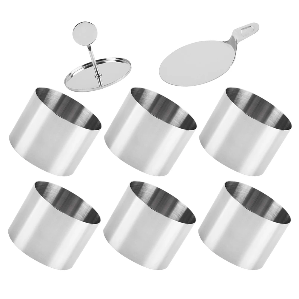 

1 set Cake Mold Stainless Steel Round Mousse Ring Collar Baking Tool DIY Cookies Cakes Chocolate Kitchen Aesthetics