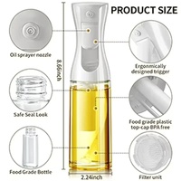 200ml  Oil Spray Bottle Kitchen BBQ Cooking Olive Dispenser Camping Baking Empty Vinegar Soy Sauce Sprayer Containers