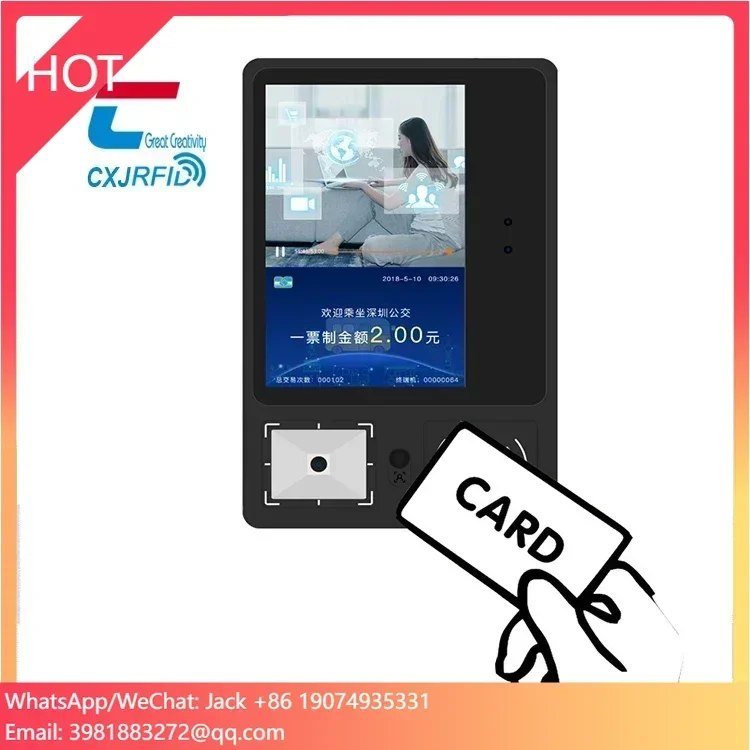 

Считыватель RFID MIFAR 13,56 МГц для оплаты картами в столовой, POS-терминал для оплаты предоплаченными картами/валидатор карт с поддержкой GPRS