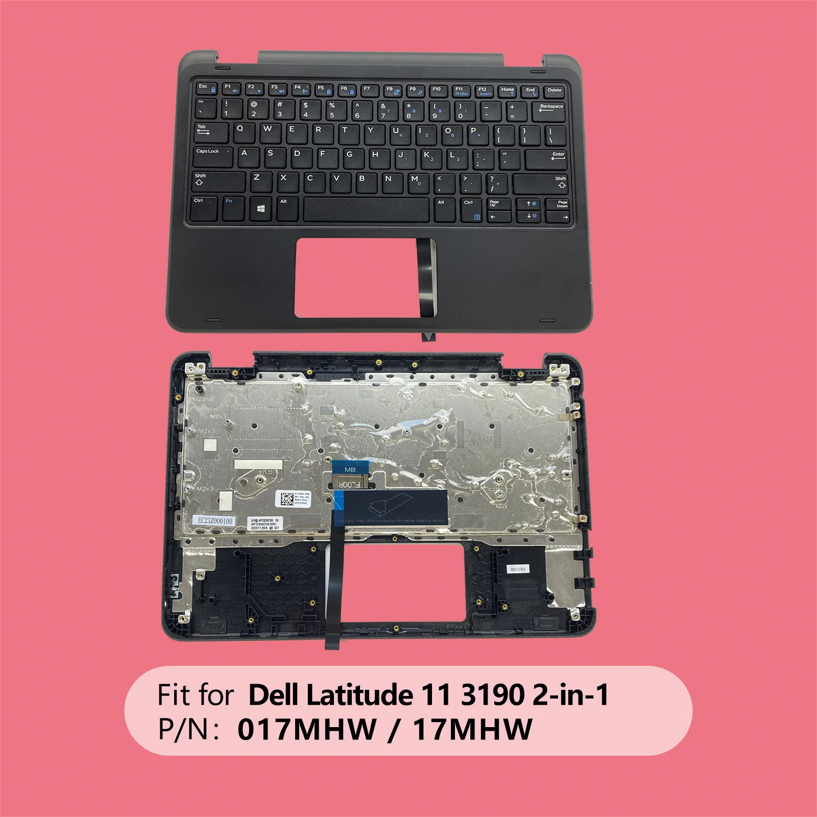 

Новый блок 017 МГц Вт 17 МГц для Dell Latitude 11 3190 E3190, верхняя крышка, верхний корпус, рамка KB, упор для рук с крышкой клавиатуры C