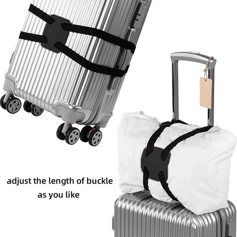 Luggage Binding Belt Elastic Telescopic Luggage Strap Travel Bag Suitcase Fixed Belt Trolley Adjustable Accessories Supplies