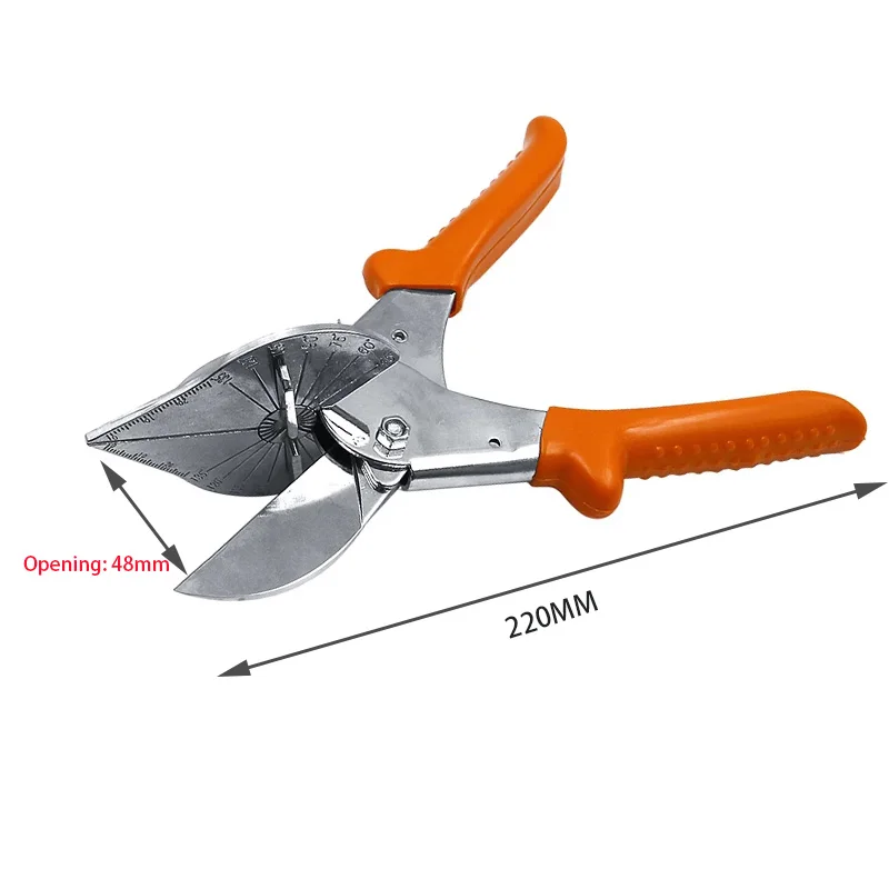 Multi Ângulo Mitre Siding Fio Cortador de Duto, PVC PE Tubo de Plástico Mangueira Scissor Cut, Housework Ferramenta Encanamento, Home Decor, 45-180 Graus