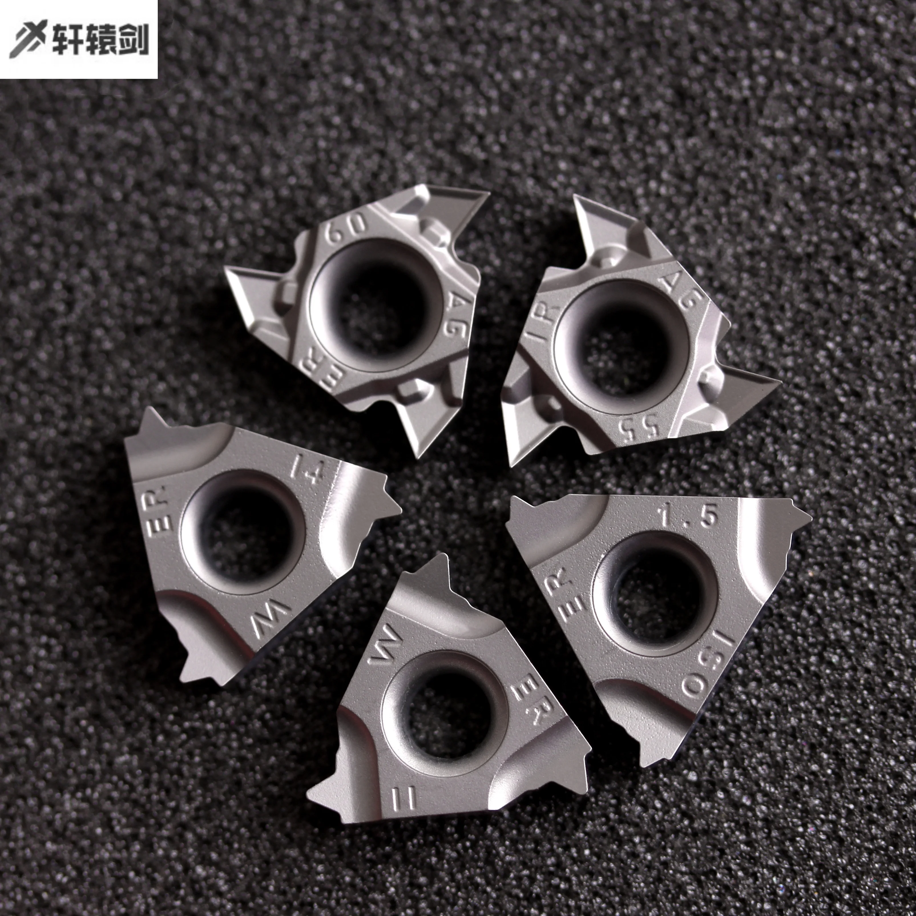 

Инструмент для токарной обработки резьбы из кермета с ЧПУ 16ER 16IR 11 Вт/14 Вт AG55 1,5ISO Резак Токарный станок Токарные инструменты Резьбонарезная вставка для алюминия