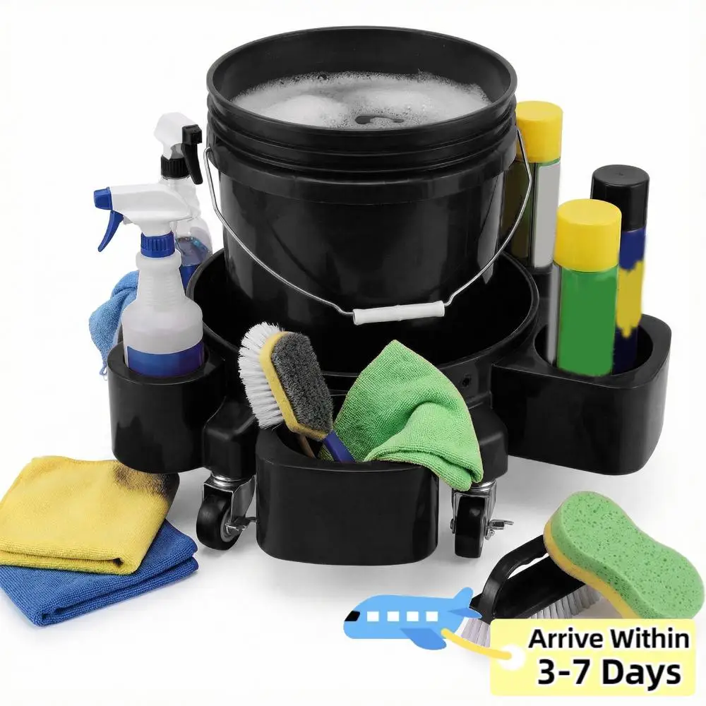 

Тележка-платформа на колесах для тяжелых грузов, передвижная тележка для гаража (черная)