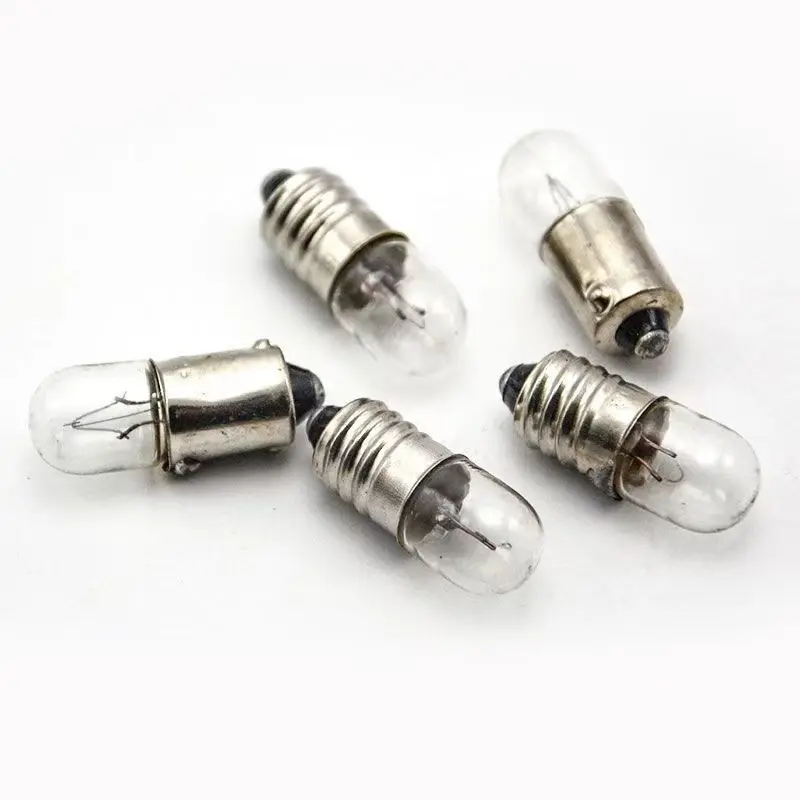 10pcs E10 B9 6.3V 12V 24V 30V 36V Mini Bulb for Machine Indicateor Light