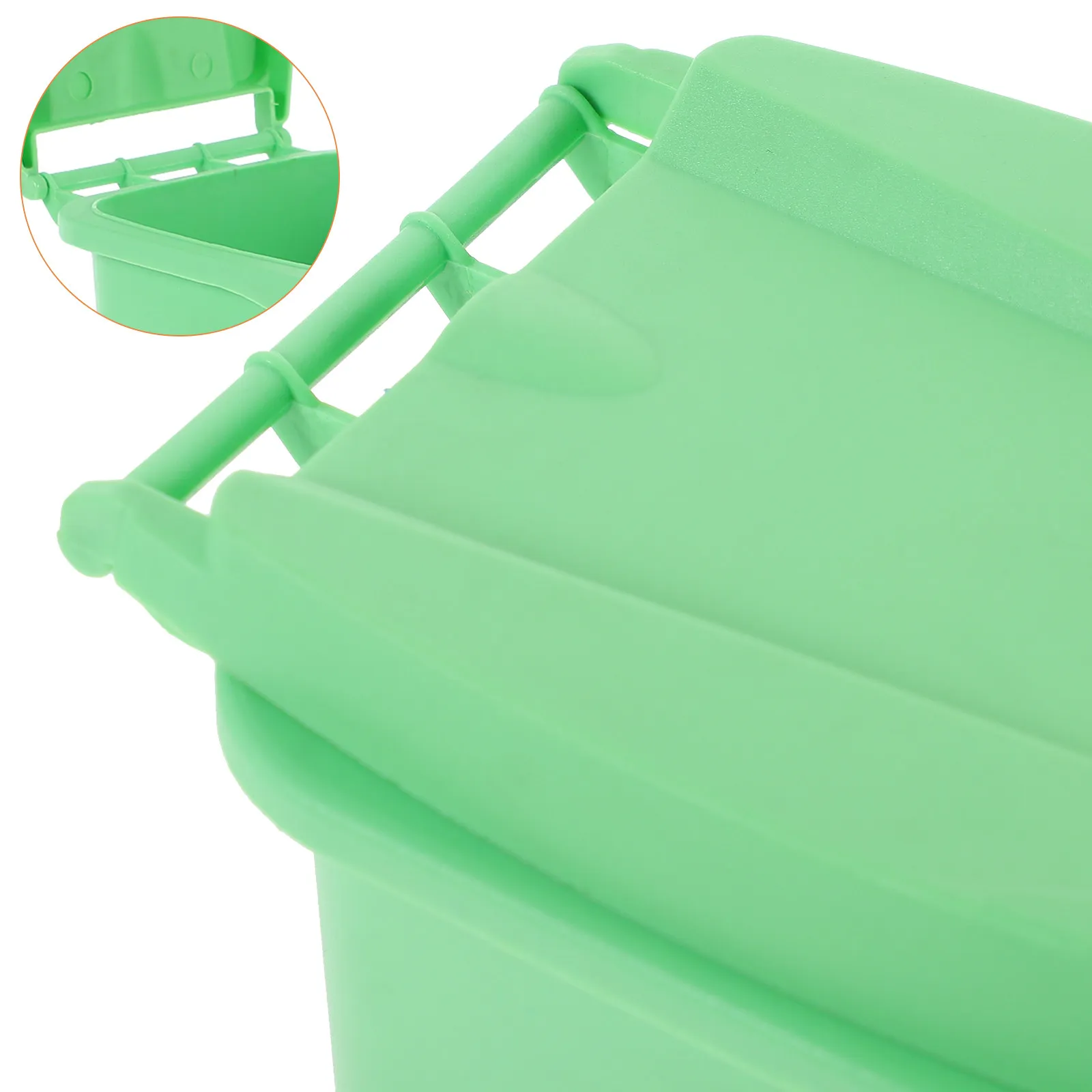 Mini Desktop Trash Can Small Plastic Covered Waste Bucket Desk Office Home Use Desktop Trash Can Waste Bucket Pen Holder