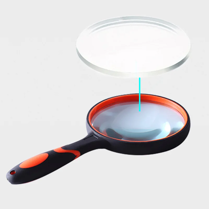 Reading Handheld Magnifying Glass Supermarket with Hole Hanging Mobile Phone Magnifying Glass