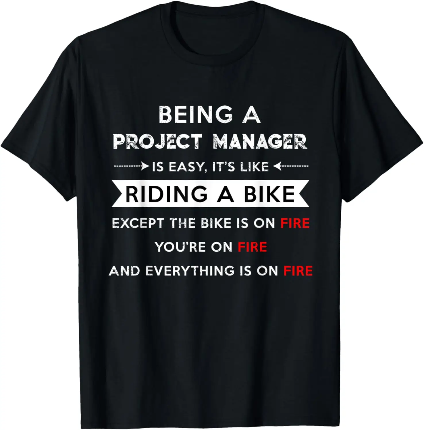 Project Manager Is Easy Funny Humor apparel apparel T-Shirt