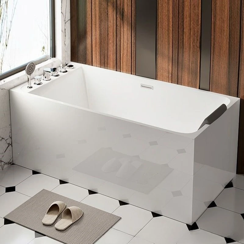 Adult massage household Japanese independent seamless integrated bathtub acrylic bathtub small apartment mini deep bubble