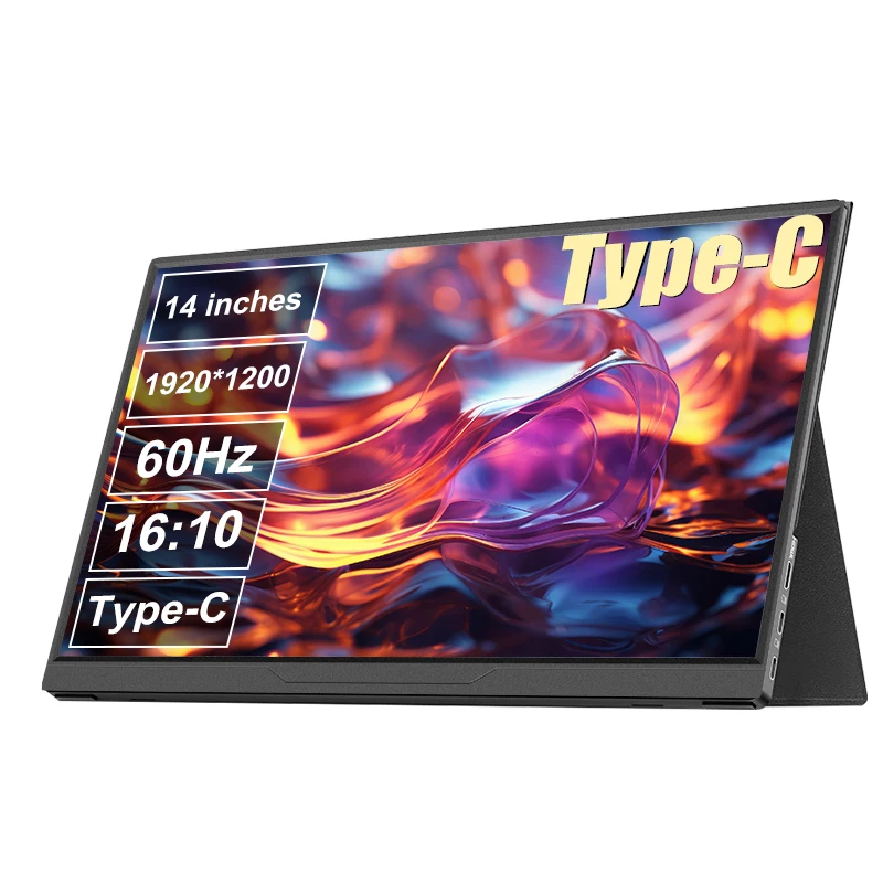 

14inch Portable Monitor IPS Panel Secondary Display Computer Monitor FHD 1200P For PC/Cell phone Xbox Switch PS4/ps5 Laptop