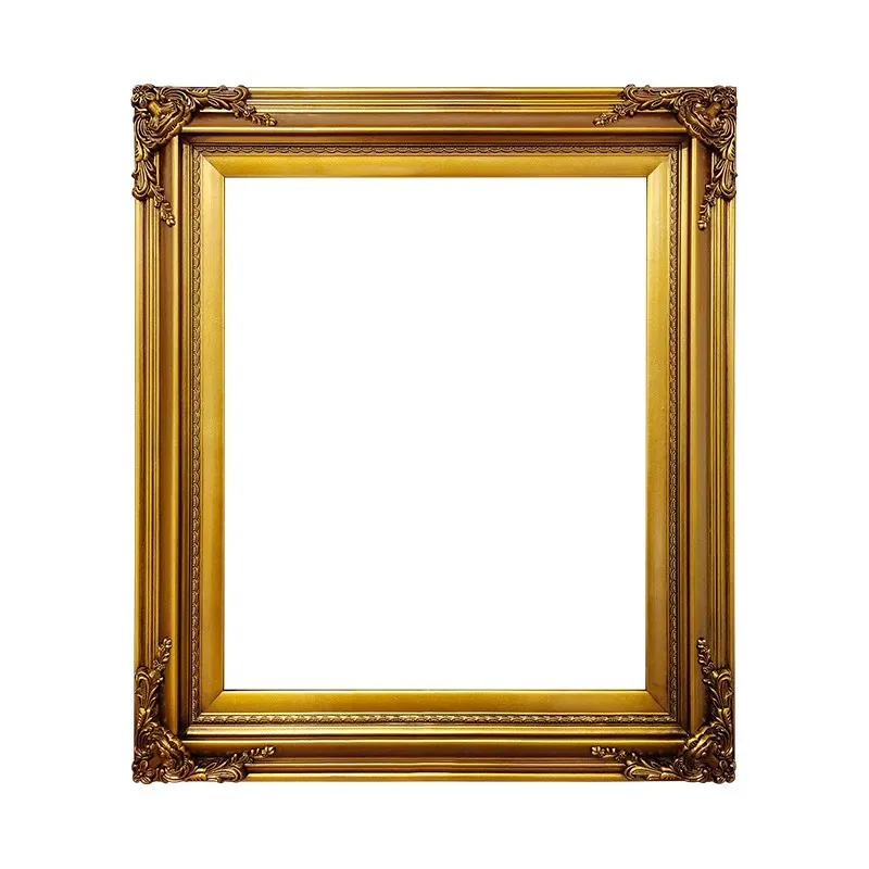 

Customized European Retro Solid Wood Frame, Wedding Photo Frame, Oil Painting Cross Stitch Living Room Wall Hanging Frame