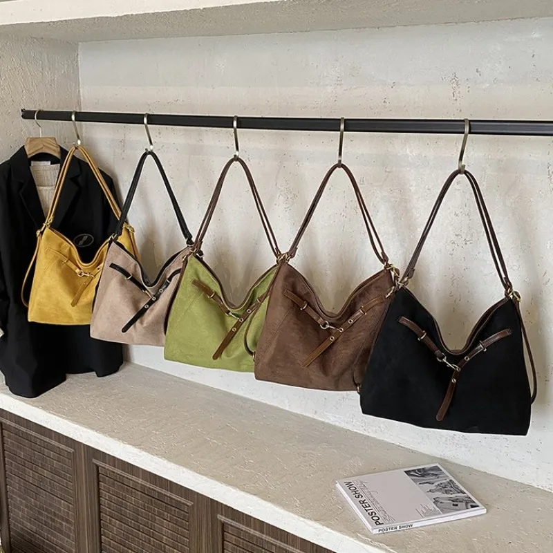 

Retro Luxury Diaper Bag For Women Designer Crossbody Handbag Elegant Leather Tote Minimalist Chic Large Capacity Bag