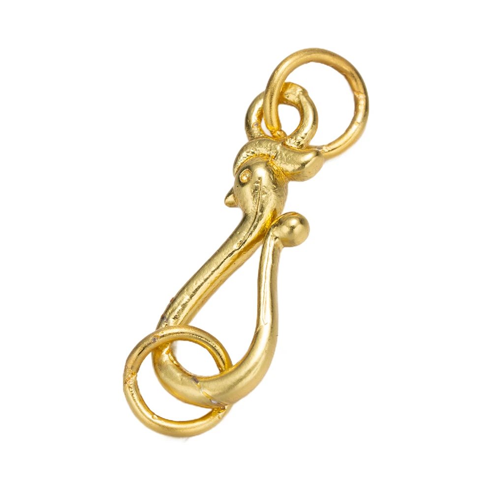 5 pz 18 K Placcato Oro Collana Catenacci Connettori Gancio con Anelli di Salto Per Il Braccialetto FAI DA TE Creazione di Gioielli Forniture Accessori Artigianato