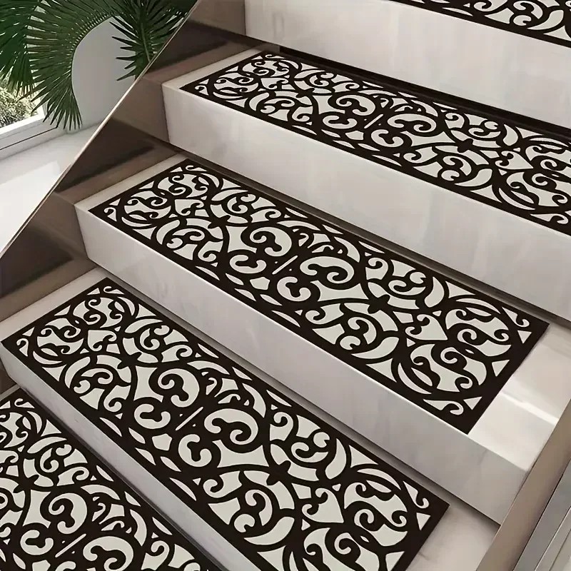 1pcs hollow design stair treads, durable outdoor safety step mats for home stairs and yard safety home decoration