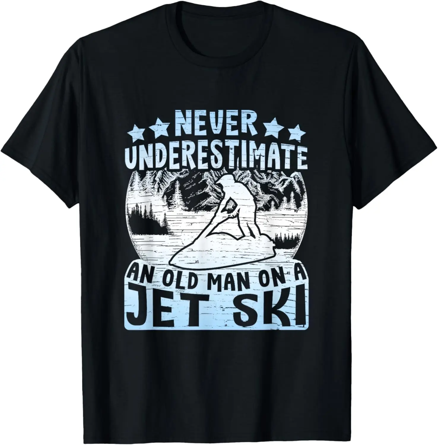 

Old Man On A Jet Ski Vintage Jet Skiing T-Shirt