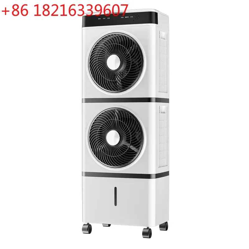 YAOPortable Air Cooler Fan Silent Energy Saving Household AC Fan with Water Ice Cooling Function Movable Electric Fan for Home