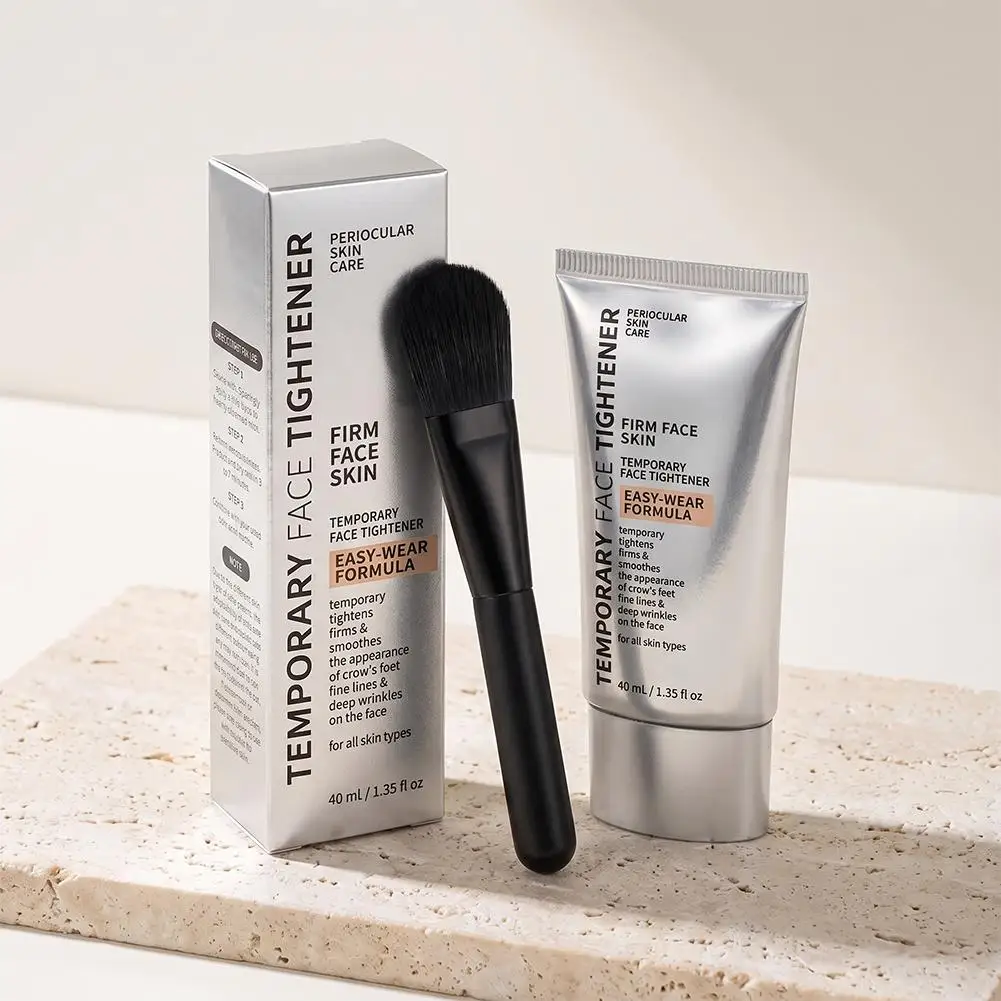 Instant Fine Line and Pore Minimizing Cream Beige Tinted Face Smoother for Under Eye Bags Puffiness and Makeup Base