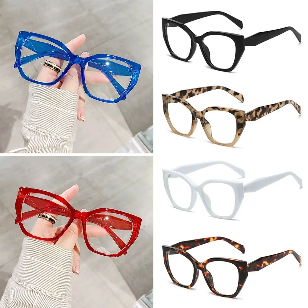 Anti-Blue Light Glasses Women Men Square Large Frame Clear Lenses Eye Protection Ultra Light Optical Eyeglasses Vintage Goggles