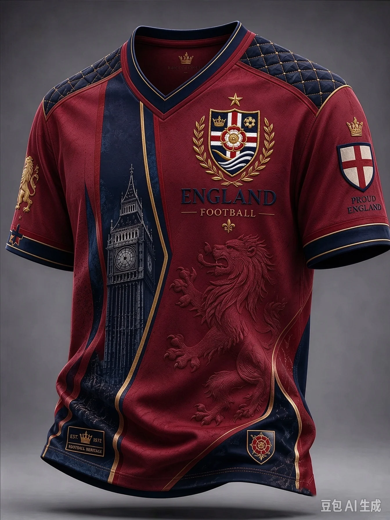 2027England Fan Football Training T-shirt 3D Printed Breathable Quick-Drying Sports T-shirt Kids Clothes Men's T-shirt Cheape