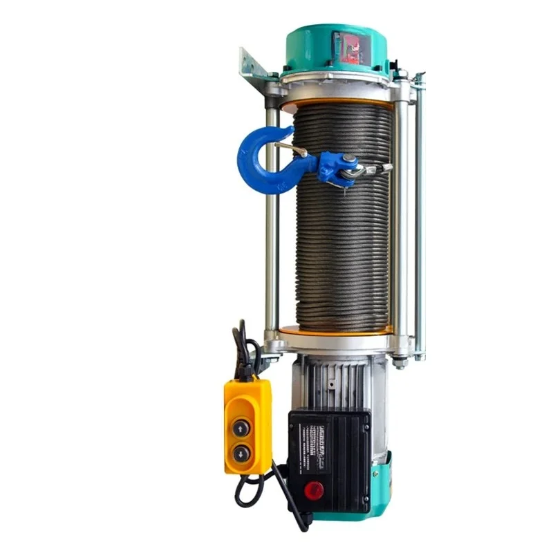 1pcs Aluminum shell multifunctional hoist electric hoist 220v crane household small lifting hoist