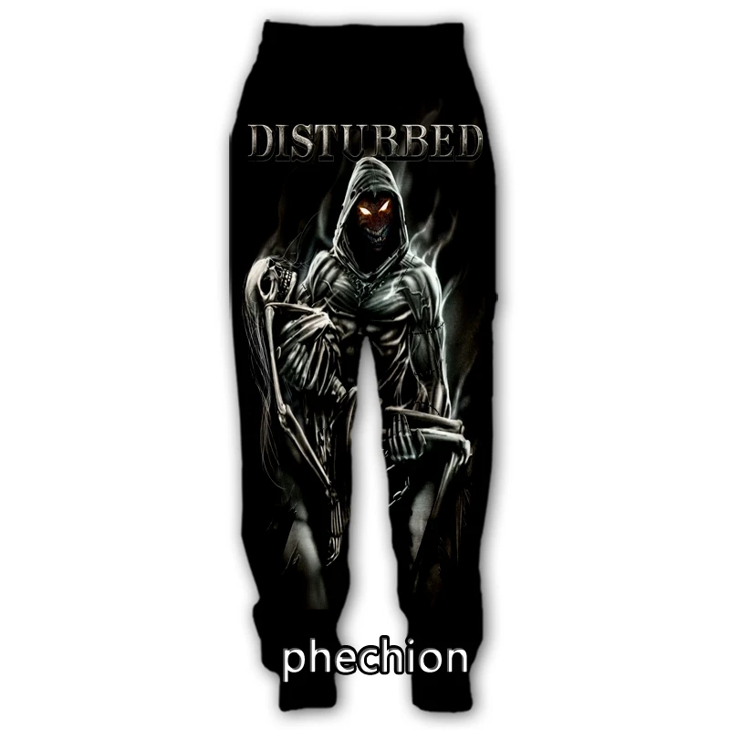 

phechion Men/Women Disturbed Rock Band 3D Printed Casual Pants Fashion Streetwear Men Loose Sporting Long Trousers F41