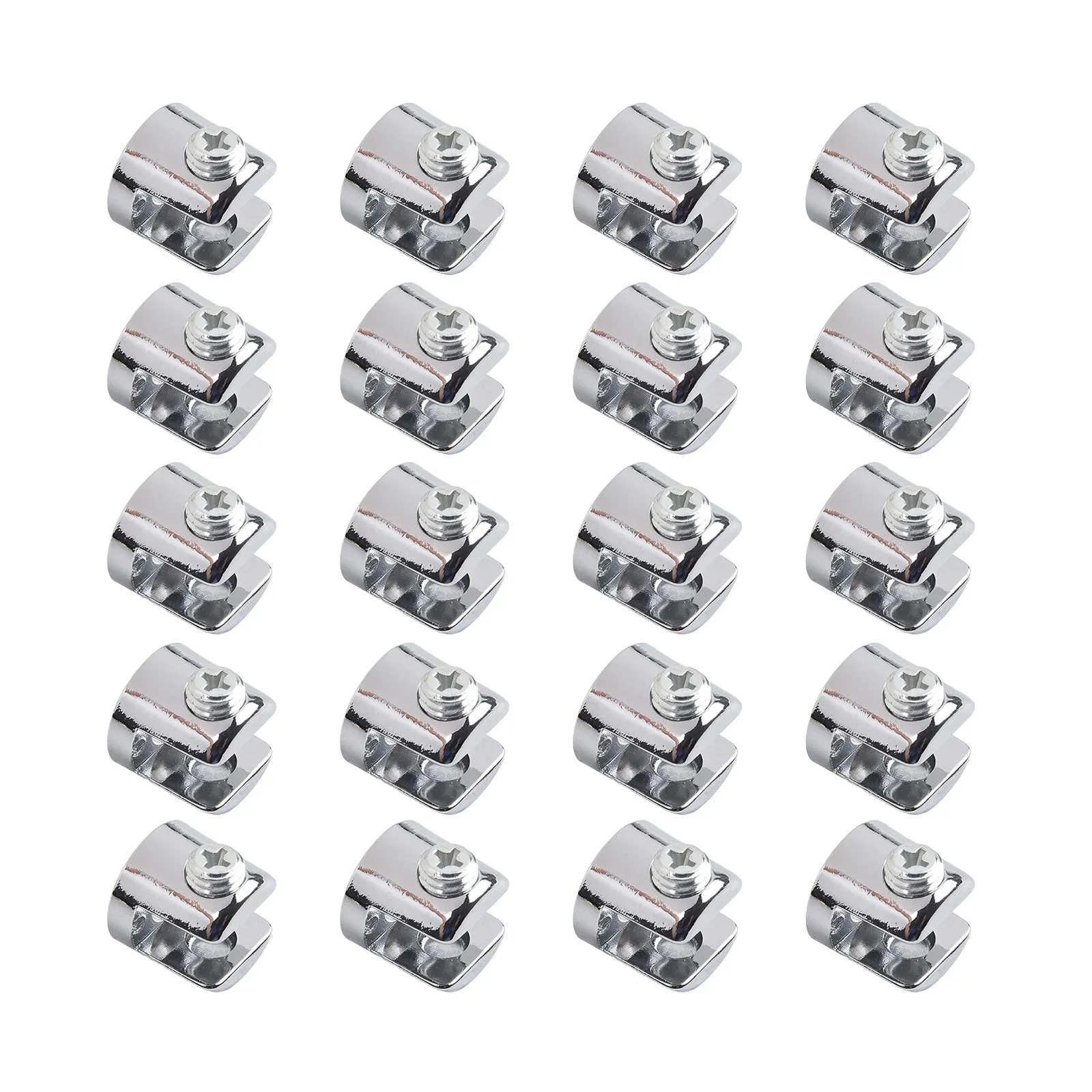 Clips Glass Bracket Clamp Shelves Zinc Alloy 6-8mm Chrome Home Quality Shelf Support For Fixing Bathroom Glass