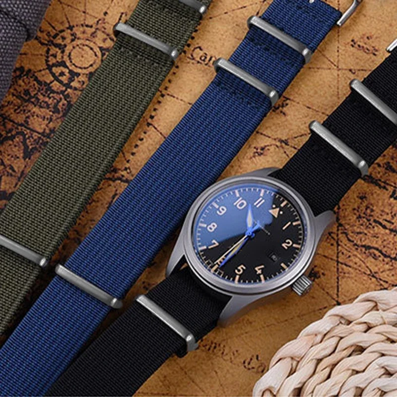 20mm 22mm Nylon Strap Matte buckle Universal Band for Seiko Watchband for Samsung Galaxy Watch 4 5 3 Bracelet Watch Accessories