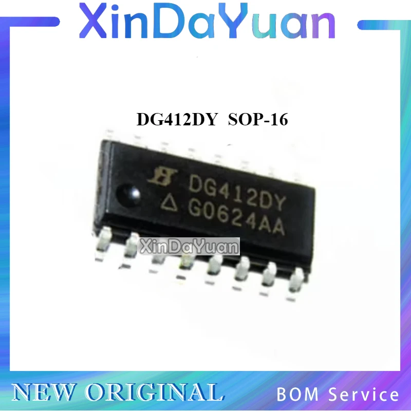 5 pcs DG412DY SOP-16  DG412  DG412DYZ  Interface Switch Chip