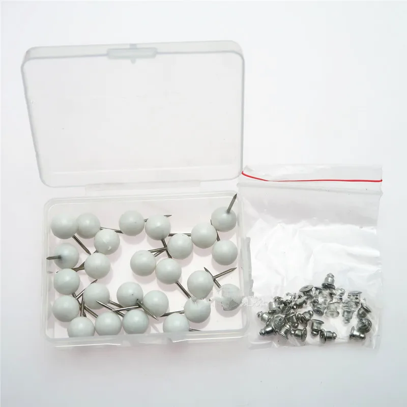 25/10PCS Round Pearl Beads Pins Mixed Color Plastic Ball Head Pin for Sewing Bead Pin with Bead Cap Sewing Tool