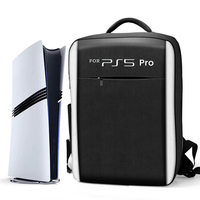 Gaming Console Backpack Compatible with PS5 Pro Protective Travel Carrying Case Bag for Playstation5 Pro Storage Bag