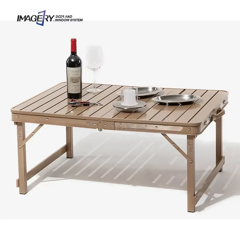 Portable Aluminum Folding Camping Table and Chair Set Outdoor Picnic Equipment Lightweight Foldable Furniture for Travel