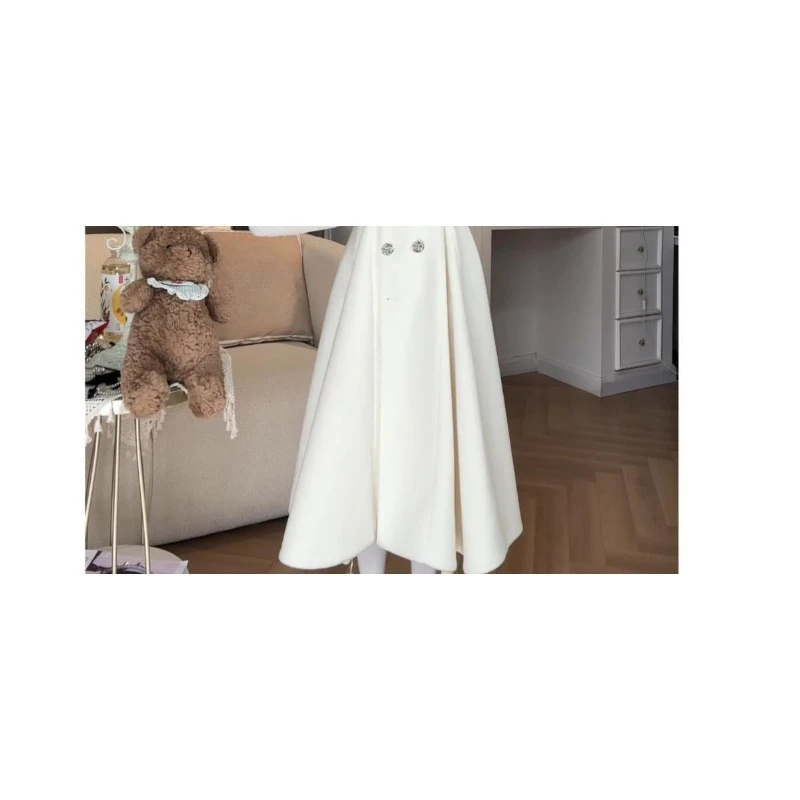 الشتاء الملابس النسائية جو تنورة كبيرة معطف صغير مزاجه الخصر إغلاق سميكة معطف دافئ المرأة سترات اجتماعية