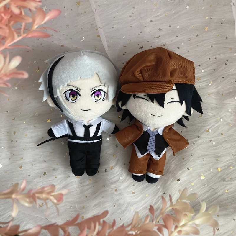 20cm Anime Bungou Stray Dogs Edogawa Rampo Plush Doll Dazai Osamu Nakahara Chuuya Nakajima Atsushi Stuffed Plushie Toys Doll