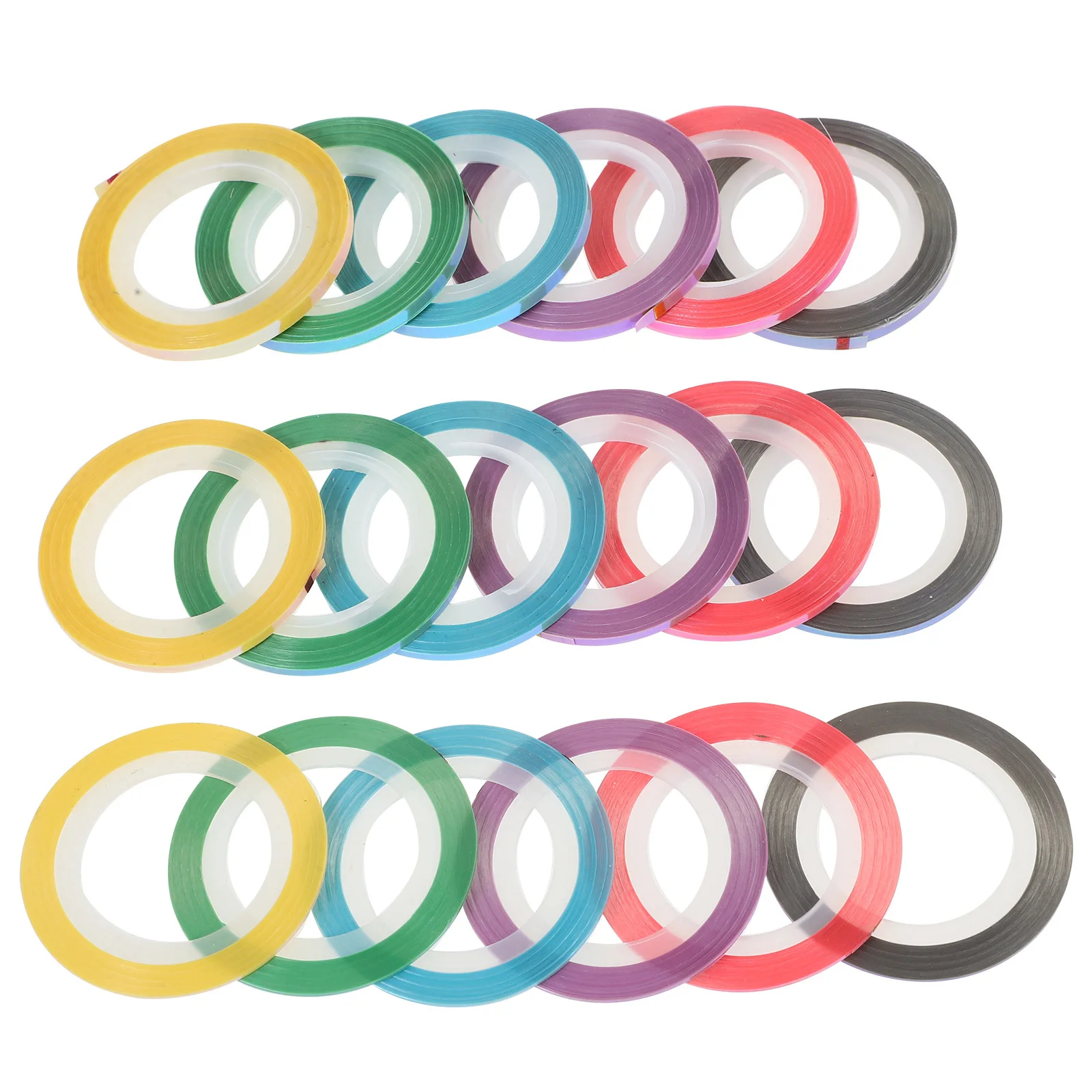 18 لفة من شريط الأظافر المعدني، خطوط لاصقة ملونة للاستخدام في صالونات التجميل المبتكرة لتزيين الأظافر في المهرجانات #5