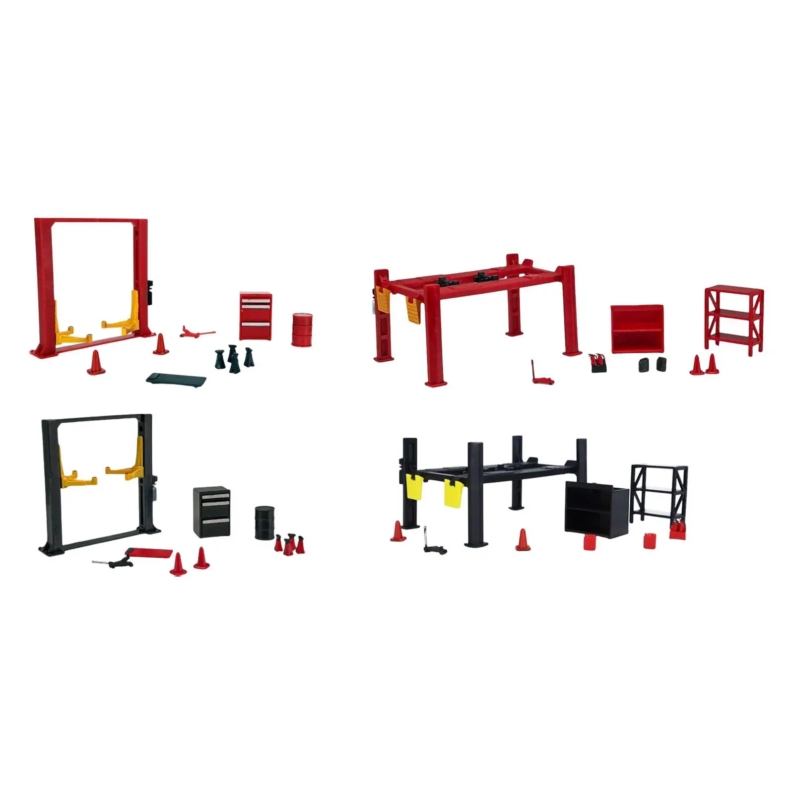 

Maintenance Tool Set Model 1:64 Scale Creative Simulation Miniature Sculpture for Vehicle Maintenance Scene Repair Shop