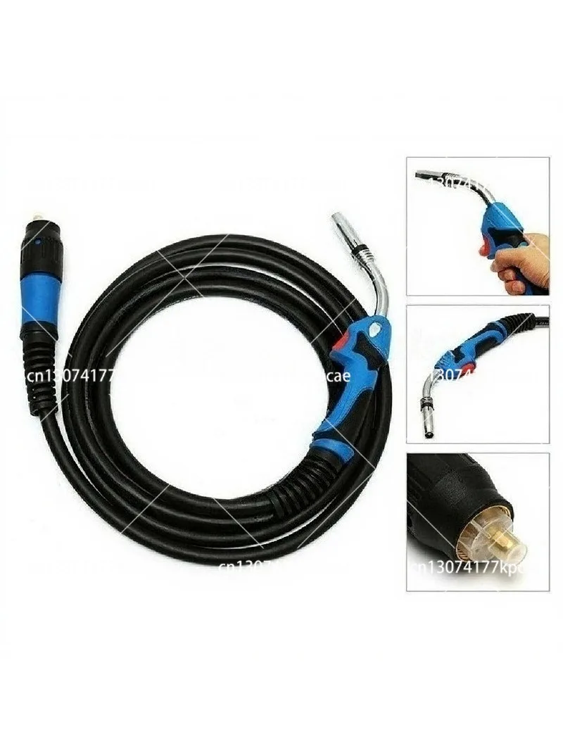 MB24 Welding Torch Replacement Parts 250A Power Socket with 5M Cable Spare Liner Tip for Welding Machine Repair