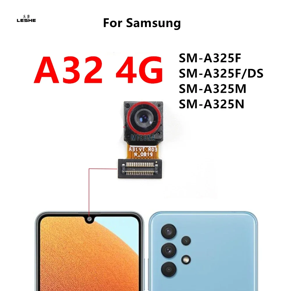 Voor Achter Camera Voor Samsung Galaxy A32 4G 5G A325 A326 Selfie Frontale Achterkant Facing Belangrijkste groothoek Macro Achteruitrijcamera Flex