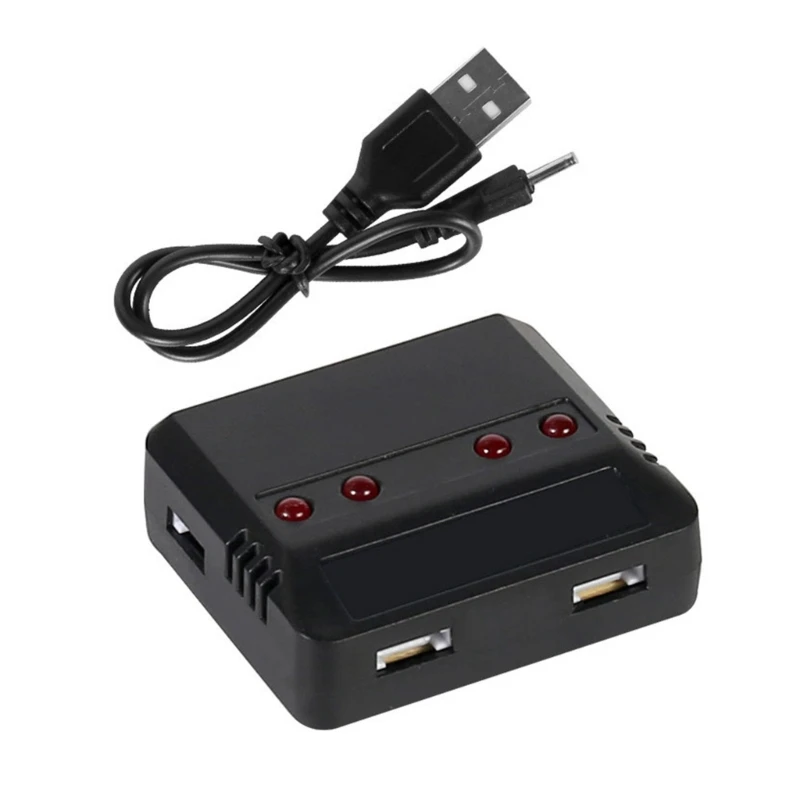 Efficient 4 in 1 Battery Charging Solution USB Cord Included Plastic Power Cable 3.7V Replacement Charging Solution N0HC