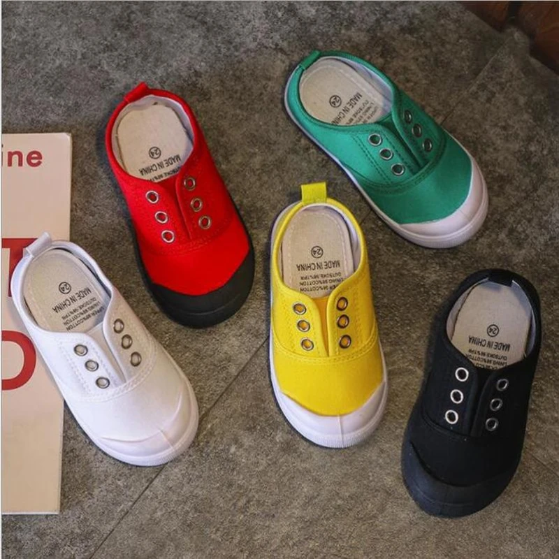 Kids Shoes 2022 Spring Autumn Children Casual Shoes Boys Girls Canvas Shoes Soft Comfortable Slip-on Sneakers