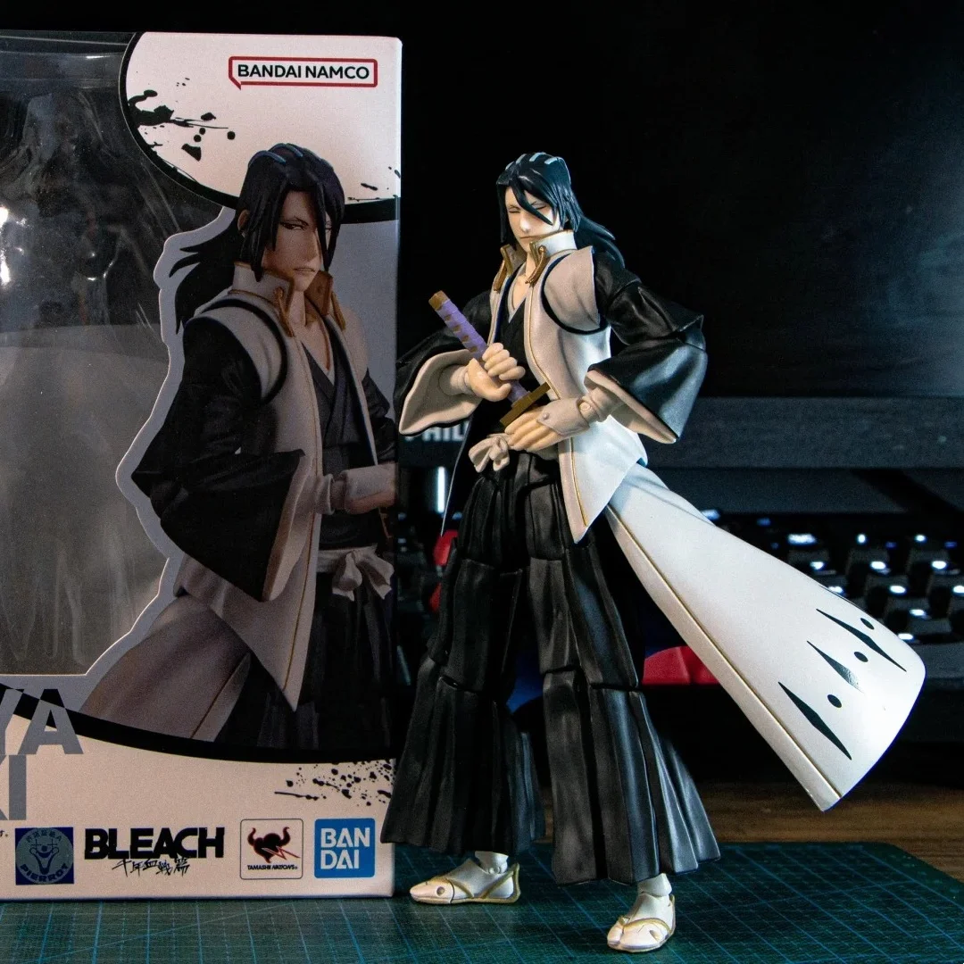 New Bandai S.H.Figuarts Bleach  Thousand-Year Blood War Byakuya Kuchiki Model Kit Anime Action Fighter Finished Model Toy Gift