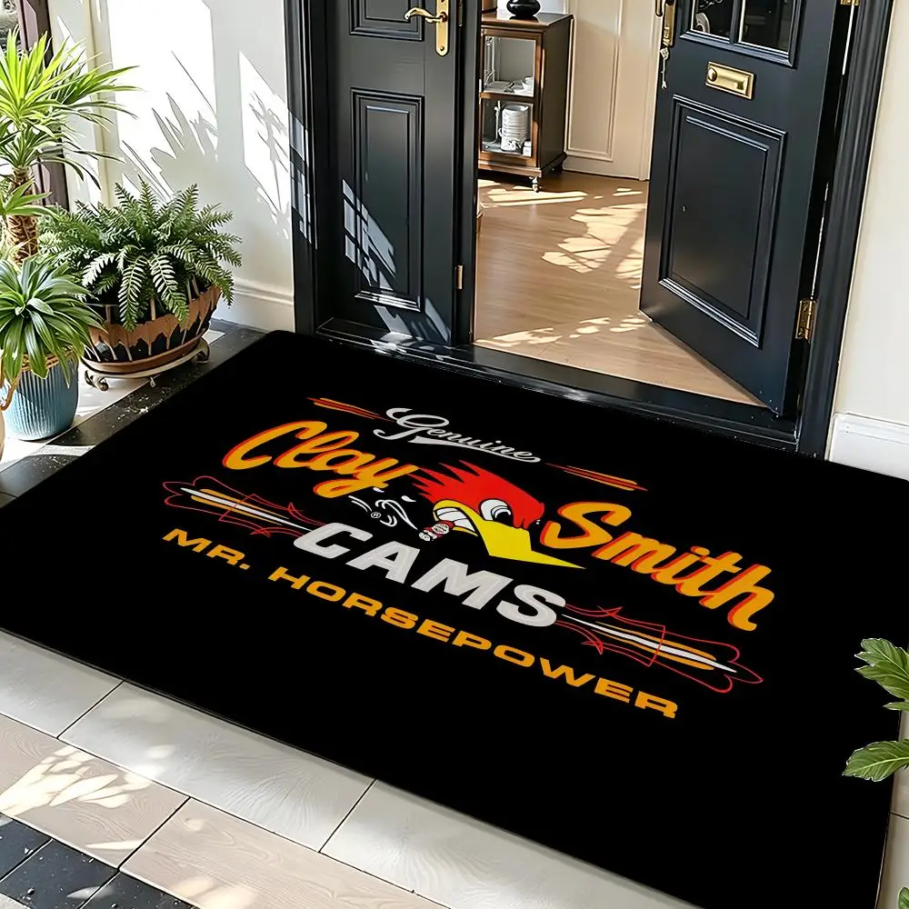 AutoPart C-Clay Smith C-Cams Floor Mat Soft Flannel Entrance Door Mat Non Slip Absorbent Bathroom Bedroom Floor Rug