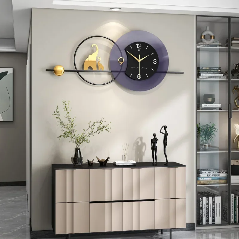 Large Wall Clock Living Room Decoration Luxury Wall Clocks Modern Design Creative Wall Decor Watches Digital KlokkenWandklokken