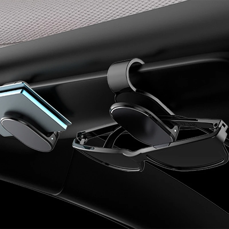

Car Glasses Holder Car Sun Visor Sunglasses Clip Ticket Card Holder For Porsche Panamera Macan Boxster Cayman Cayenne 911 718