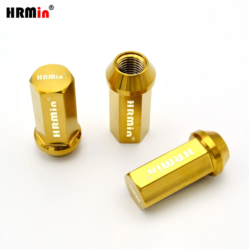 HRMin Gr5 Titanium Wheel Rim Lug Nut M12/M14x1.25/1.5x35mm/45mm/50mm Close End