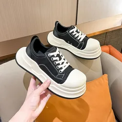 Designer All Match Increasing Canvas Fashion Big Head Unisex Shoes Sport Shoes Tennis Female Casual Trainers Plus Size Sneakers