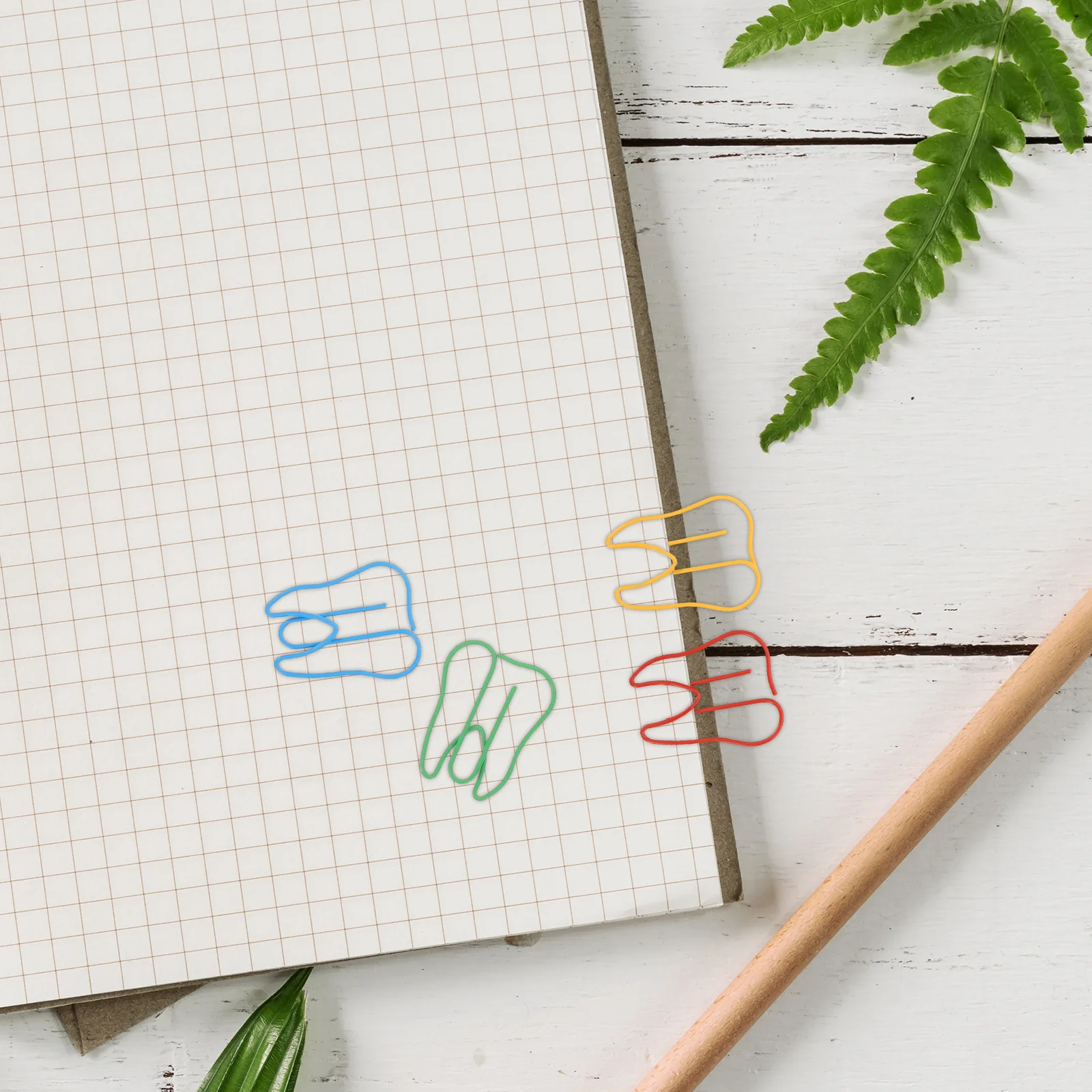 100 Pcs Paper Clips Colorful Office Cute Shape Colored Paperclips Binder Bookmarks