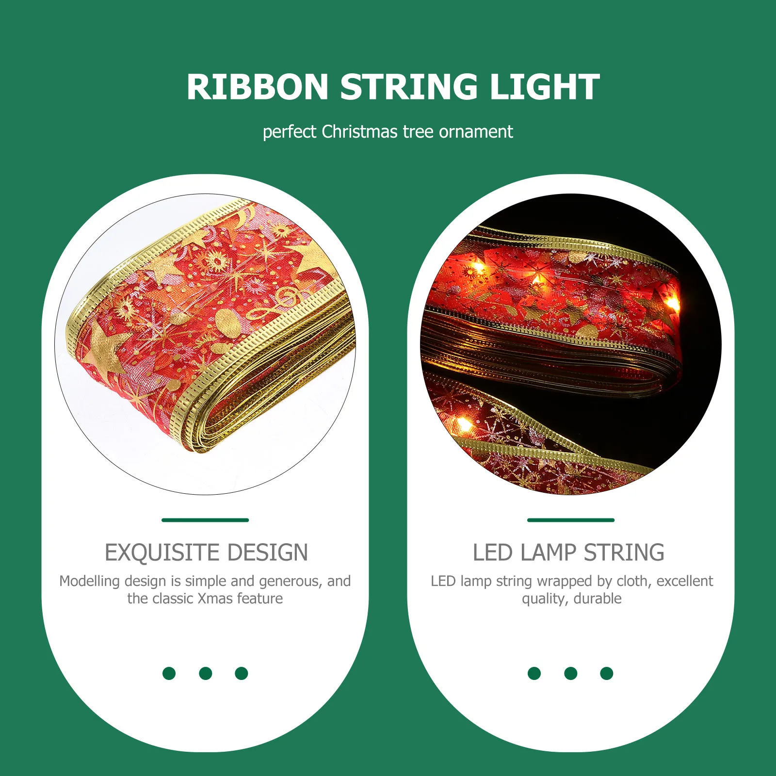 شجرة عيد الميلاد ديكور 1 قطعة مضيئة الشريط القماش LED سلسلة الإبداعية مهرجان جو لوازم الحفلات ساحة الحديقة حديقة ديكور #6